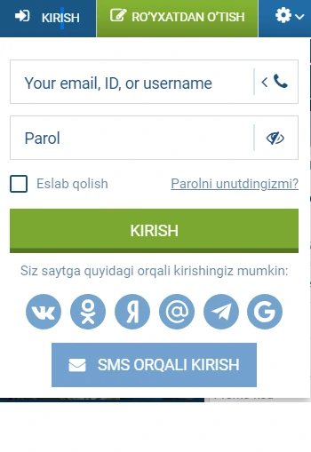 1xbet akkauntga kirish 1xbet shaxsiy kabinet kirish