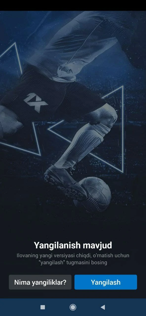 1xbet obnovlenie qilish 1xbet yangi versiya