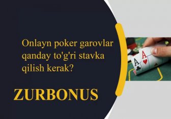 Onlayn Poker Garovlarni Qanday To'g'ri Qo'yish Kerak