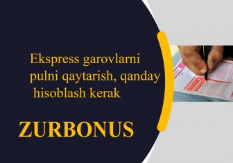 Ekspress Garovlarni Pulni Qaytarish, Qanday Hisoblash Kerak