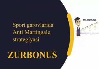 Sport Garovlarida Anti Martingale Strategiyasi