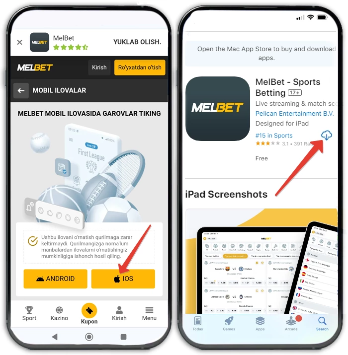 Melbet mobil ilova skachat qilish
