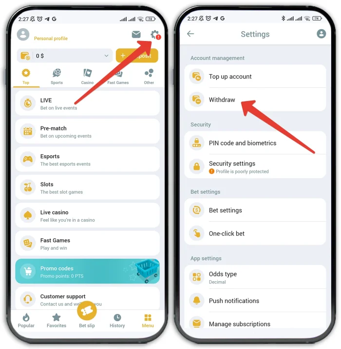 Melbet withdrawals money via Piastrix