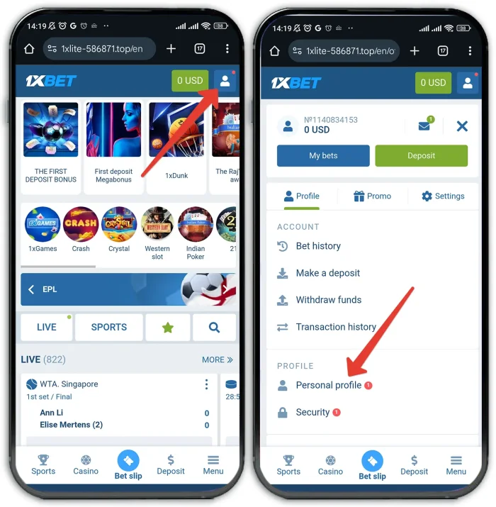 How to edit & fill full 1xbet profile