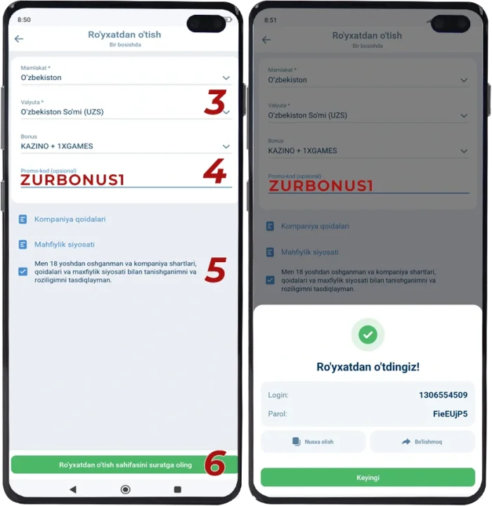 Qanday 1xbet akkount ochish bo'ladi