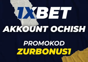 1xBet akkount ochish